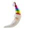 December Diamonds 7.0 Inch Rainbow Moon Santa Christmas Tree Ornament , Christmas Claus